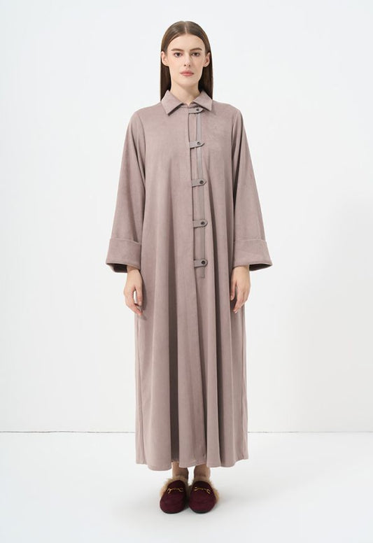 Oversize Solid Maxi Winter Abaya