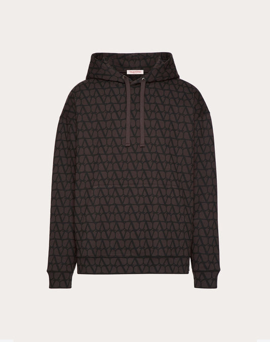 COTTON HOODED SWEATSHIRT WITH TOILE ICONOGRAPHE PRINT- VALENTINO