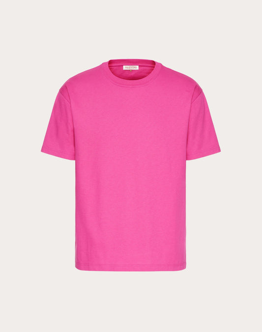 COTTON T-SHIRT WITH STUD- VALENTINO